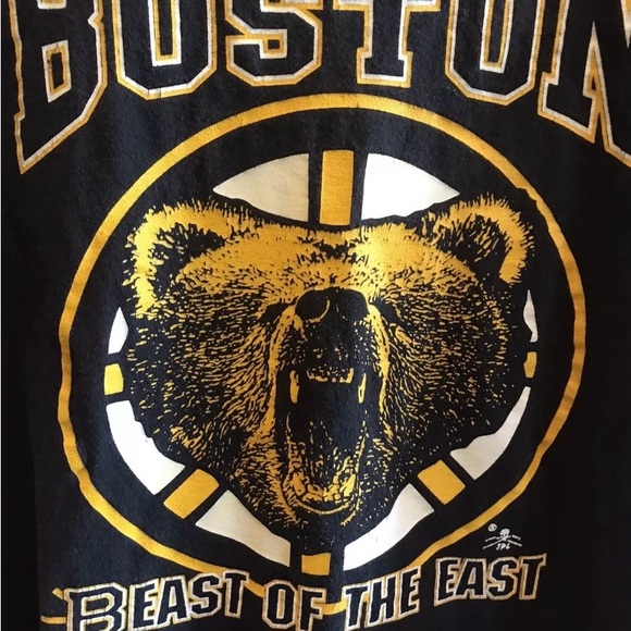 Boston Bruins - Beast Of The East Shirt - LARGE - Delta Pro Weight Tag - Picture 4 of 8